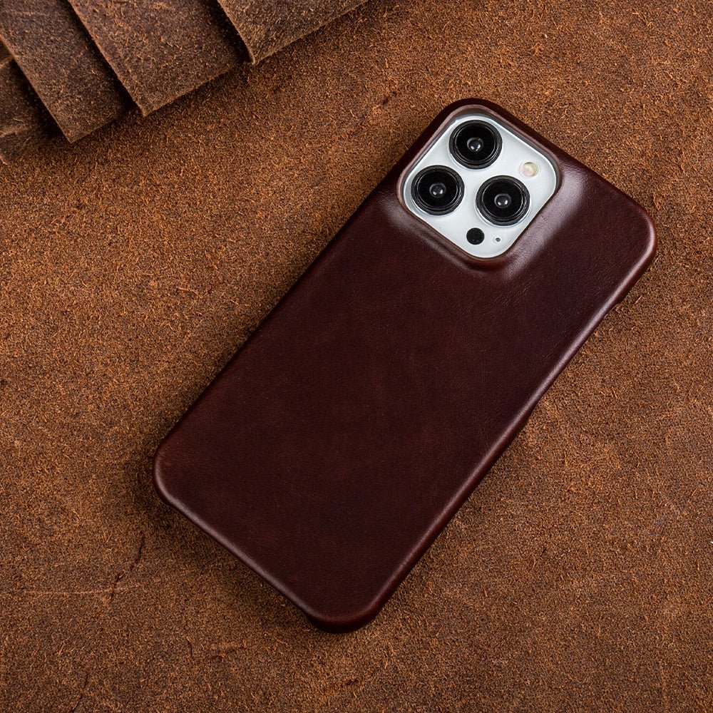 WAXEDHIDE Genuine Leather MagSafe Iphone Case