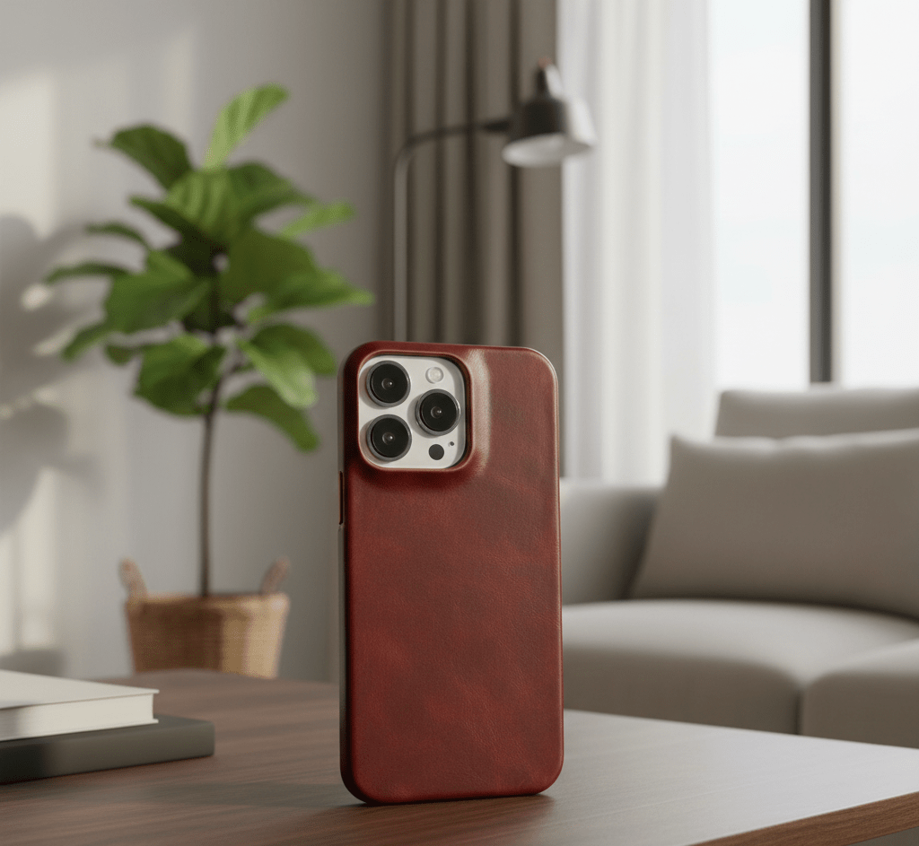 WAXEDHIDE Genuine Leather MagSafe Iphone Case