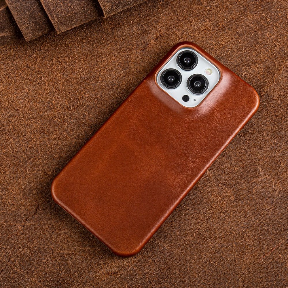 WAXEDHIDE Genuine Leather MagSafe Iphone Case