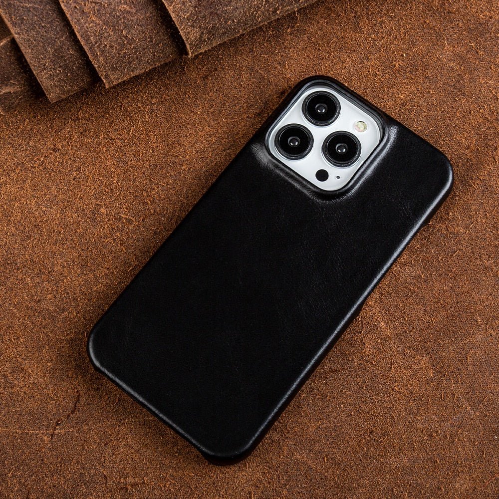 WAXEDHIDE Genuine Leather MagSafe Iphone Case