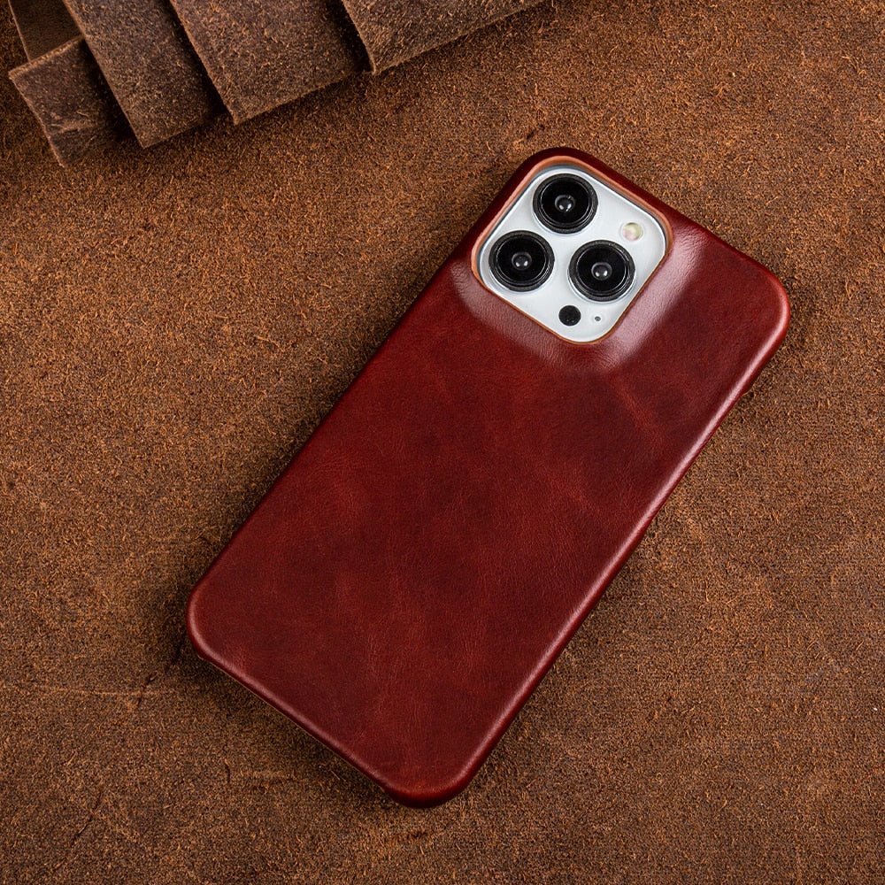 WAXEDHIDE Genuine Leather MagSafe Iphone Case