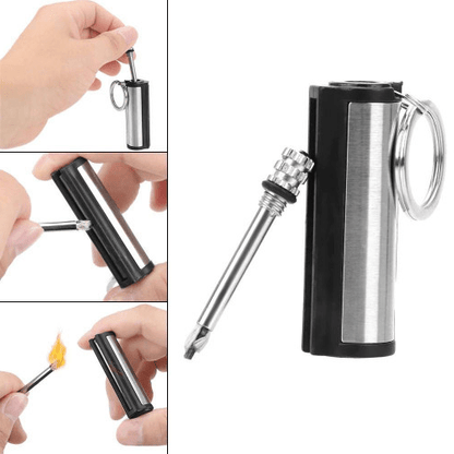EMBERKEY Compact Waterproof Metal Fire Starter
