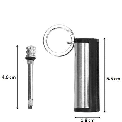 EMBERKEY Compact Waterproof Metal Fire Starter