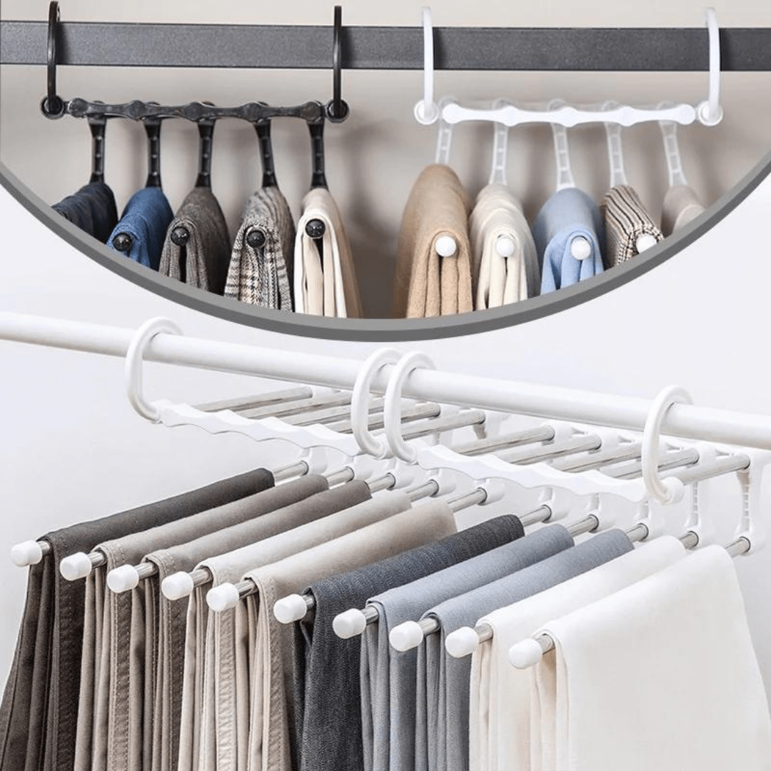 CLOSETMAX 5-in-1 Foldable Clothes Hanger Set