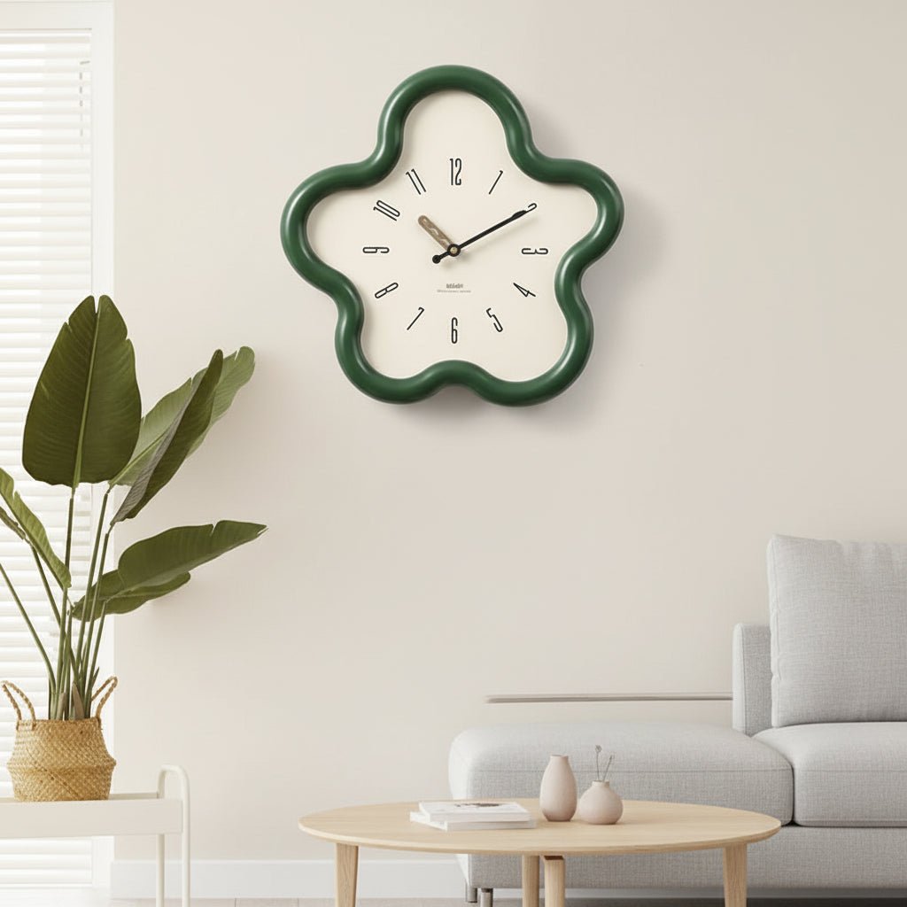 FLORAPULSE 3D Flower Pendulum Wall Clock