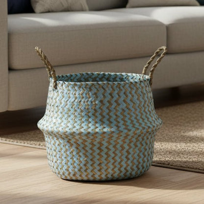 ZENWOVEN Handmade Boho Willow Basket