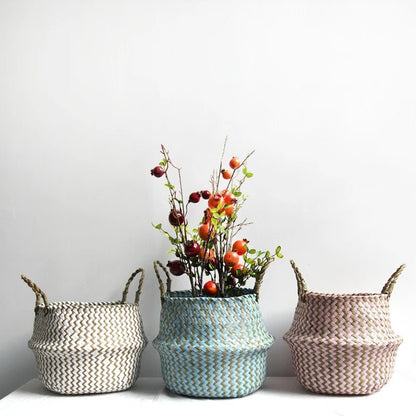 ZENWOVEN Handmade Boho Willow Basket