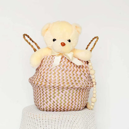 ZENWOVEN Handmade Boho Willow Basket