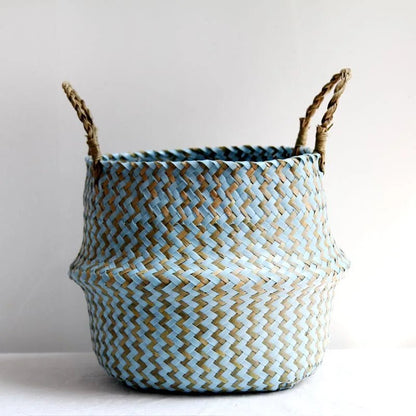 ZENWOVEN Handmade Boho Willow Basket