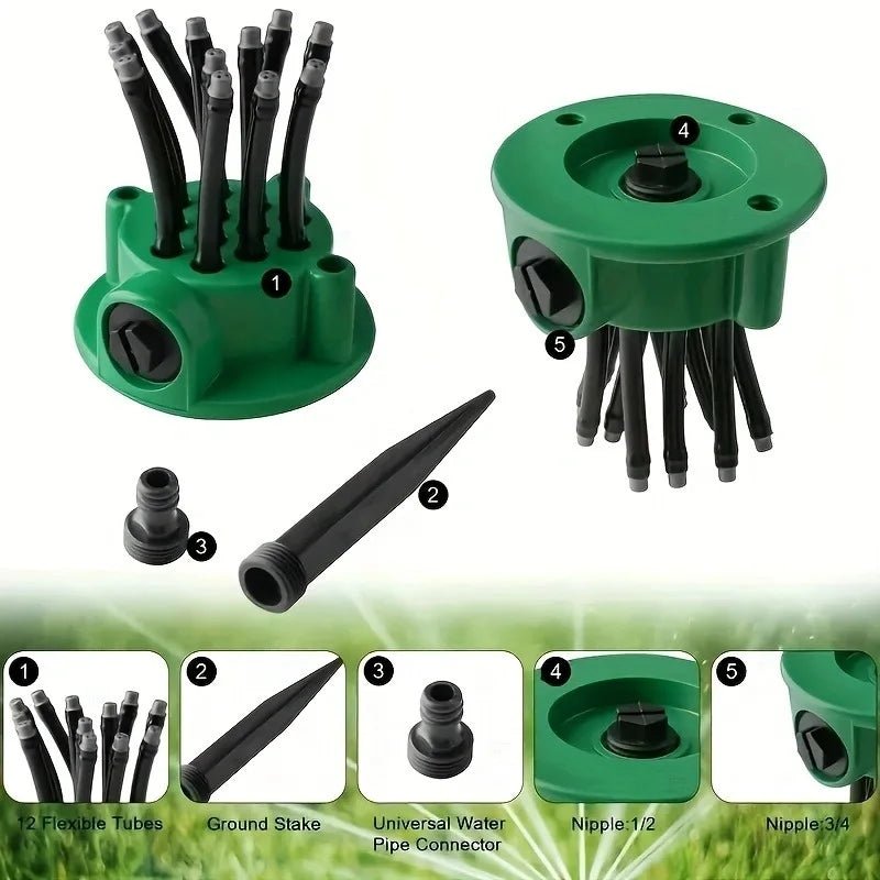 AQUASPREAD Automatic Multi-Head 360-Degree Sprinkler
