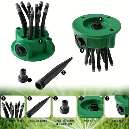 AQUASPREAD Automatic Multi-Head 360-Degree Sprinkler