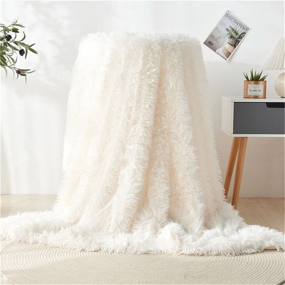 SILKFURIA Soft Artificial Fur Blanket
