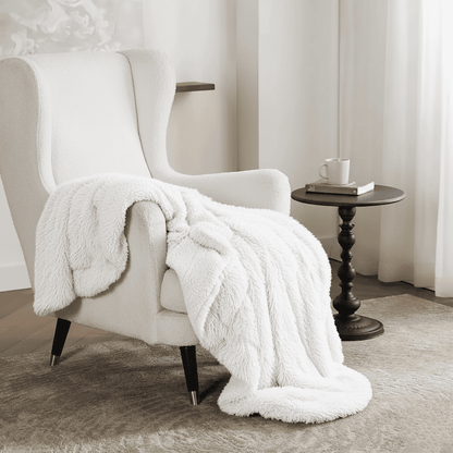 SILKFURIA Soft Artificial Fur Blanket