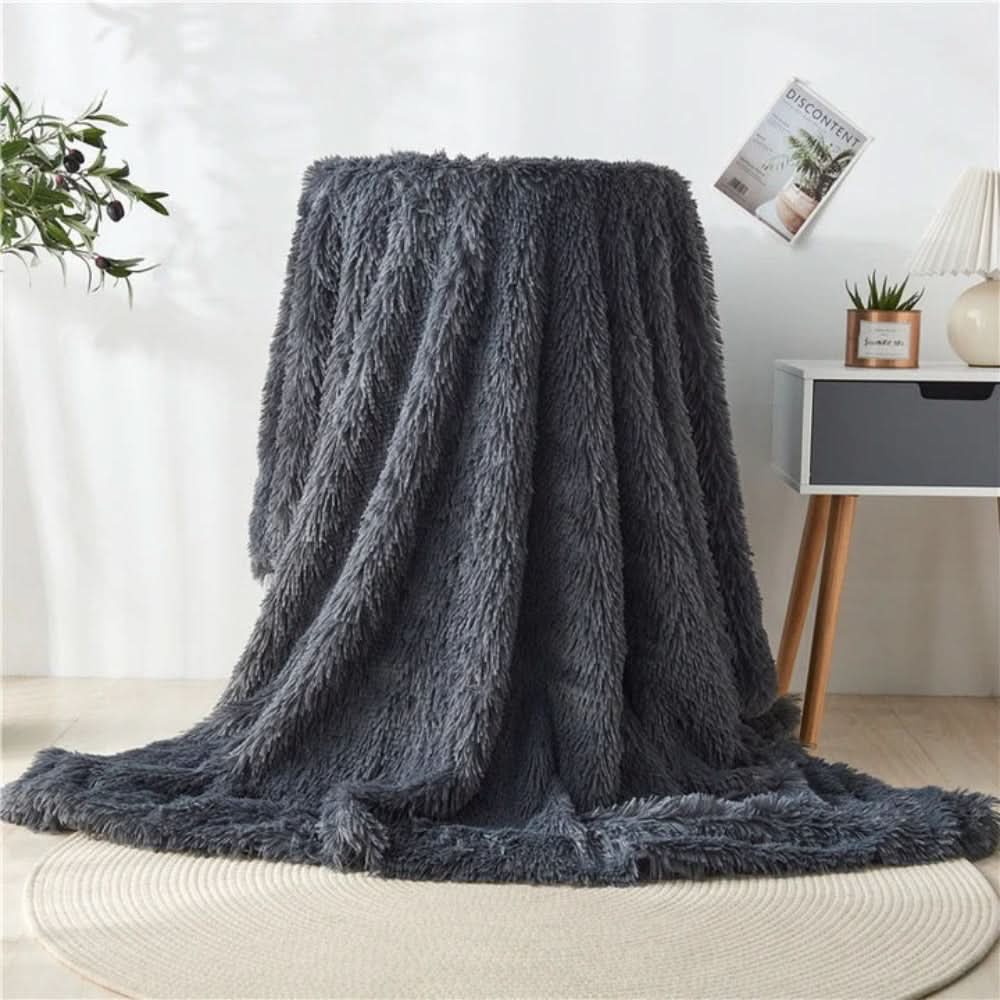 SILKFURIA Soft Artificial Fur Blanket