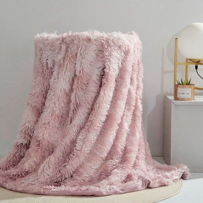 SILKFURIA Soft Artificial Fur Blanket