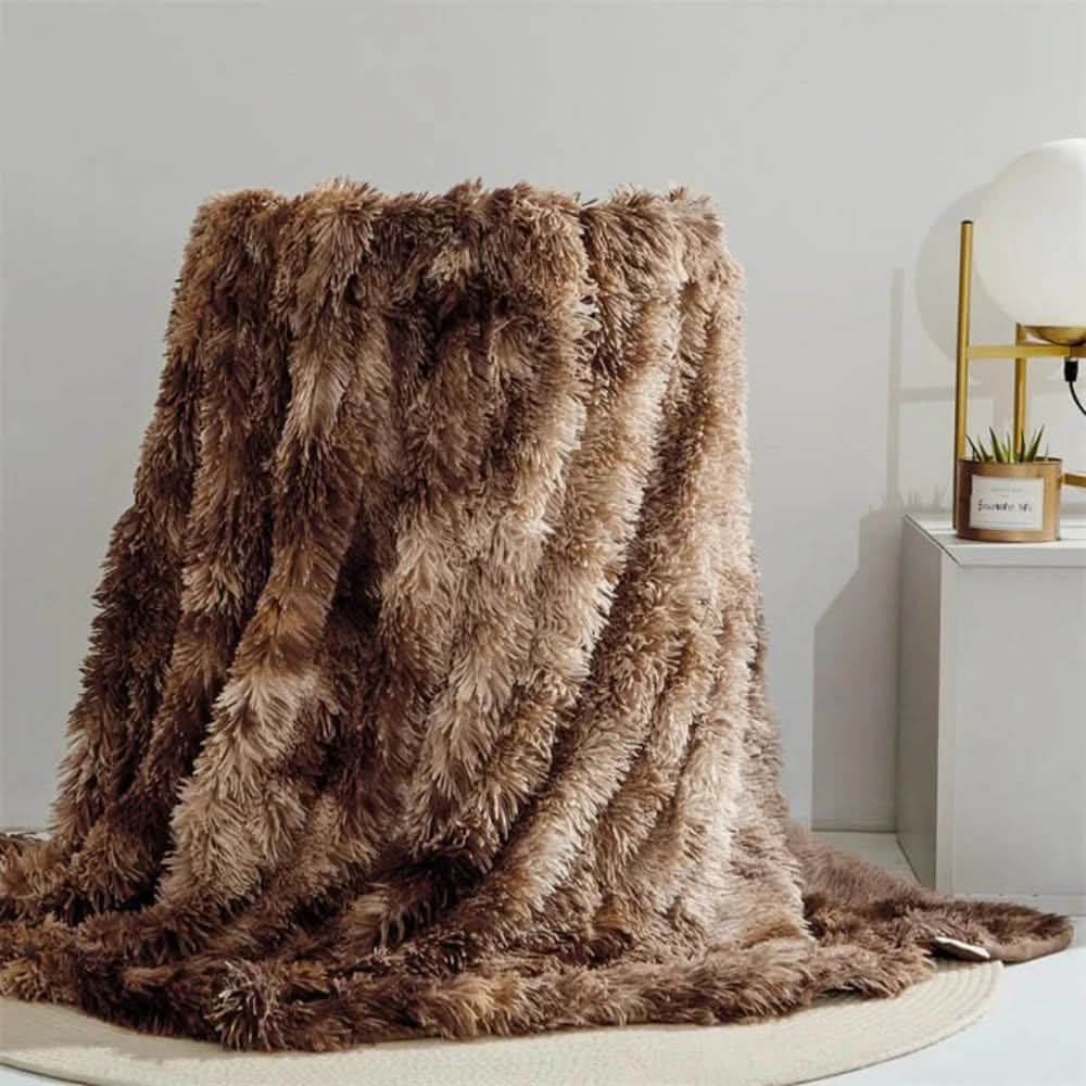 SILKFURIA Soft Artificial Fur Blanket