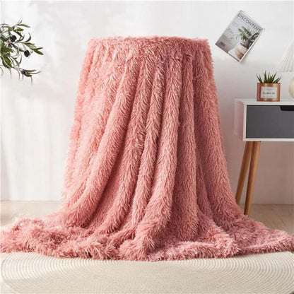 SILKFURIA Soft Artificial Fur Blanket