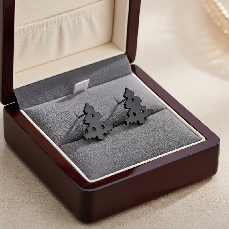 FROSTGEM 925 Silver Christmas Stud Earrings
