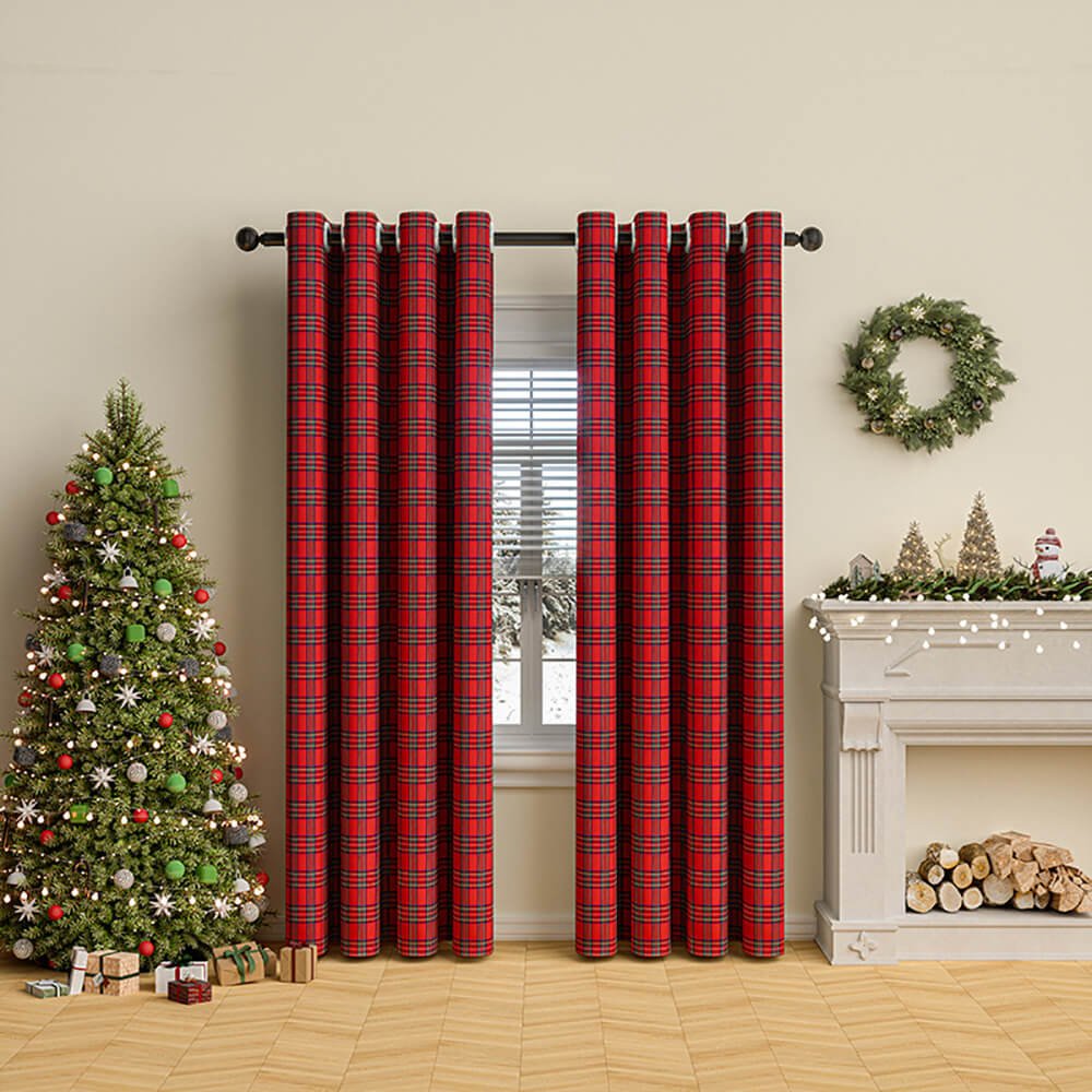 HEARTHVIEW Classic Check Curtains