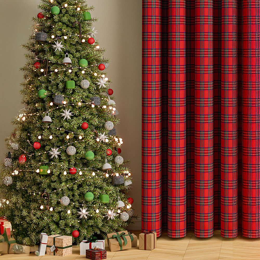 HEARTHVIEW Classic Check Curtains