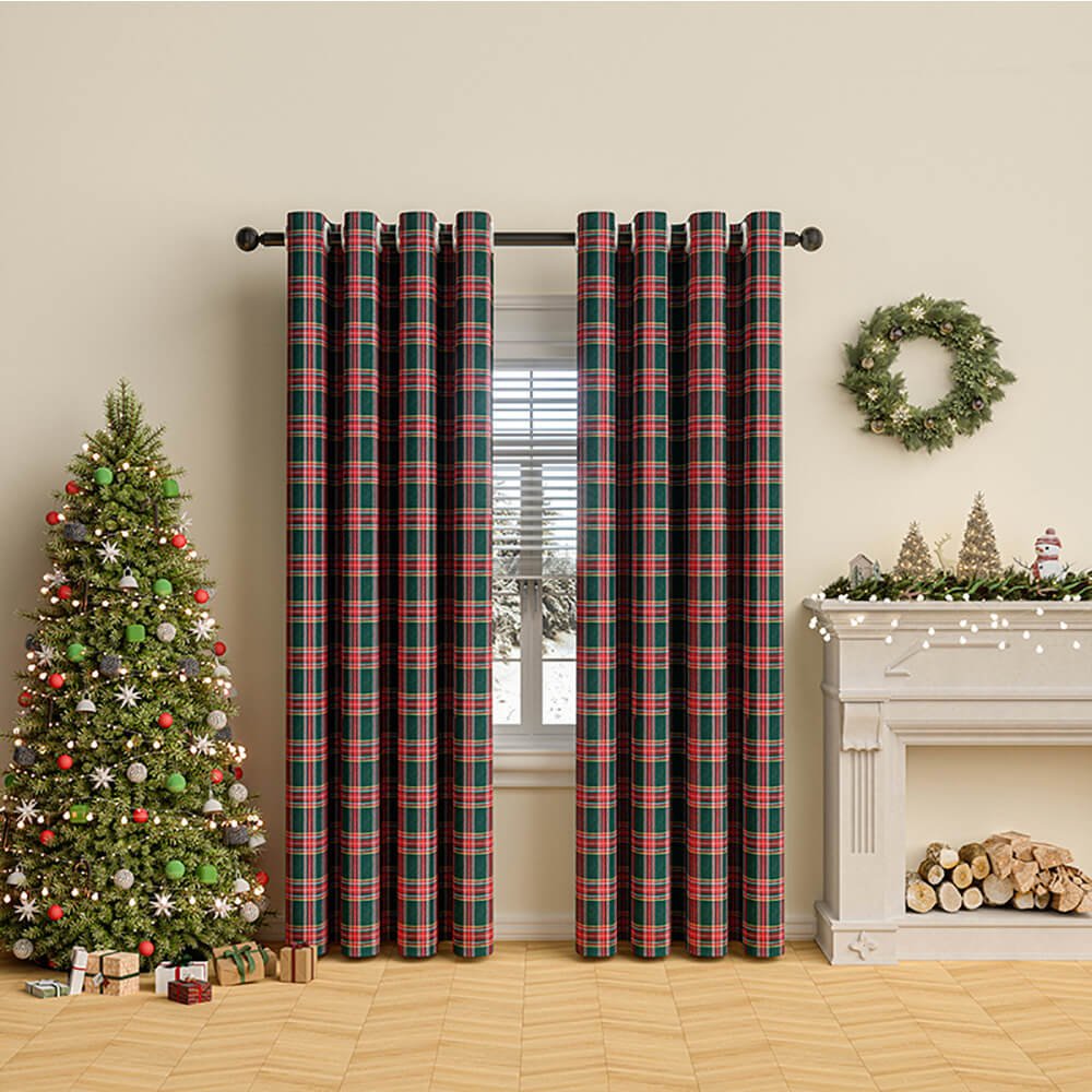 HEARTHVIEW Classic Check Curtains