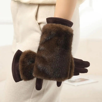 THERMÉA Suede Winter Gloves