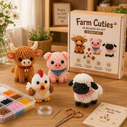 3D Bead Animal DIY Craft Kit for Kids