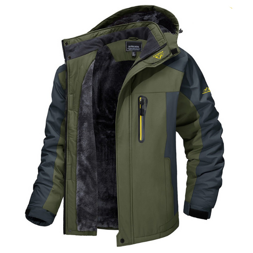 Men's Winter Coat, Warm Outdoor Jacket for Hiking, Camping, Skiing & Snow Walks