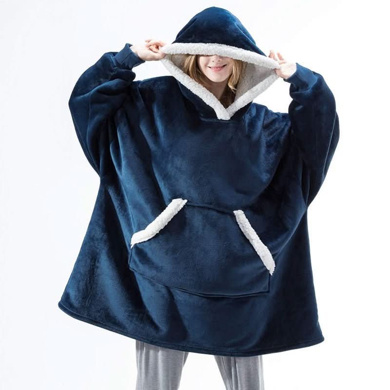 SNUGGOVA Fleece Hoodie Blanket lifestyle image 2