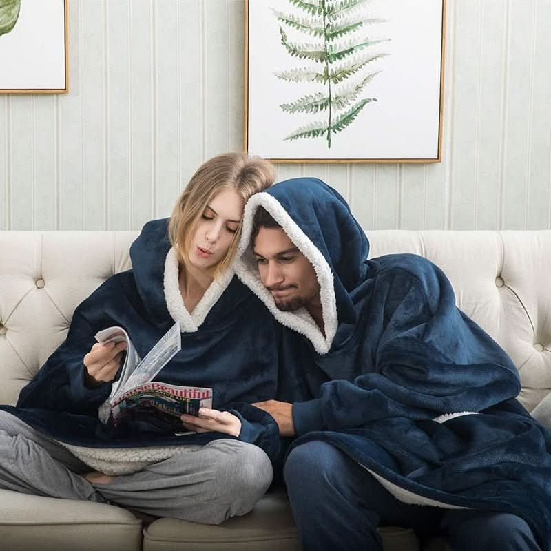 SNUGGOVA Fleece Hoodie Blanket