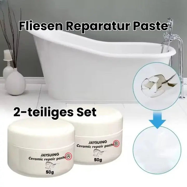 Tile Repair Kit, Two-Part Crack and Chip Filler for Ceramic, Porcelain & Stoneware Tiles