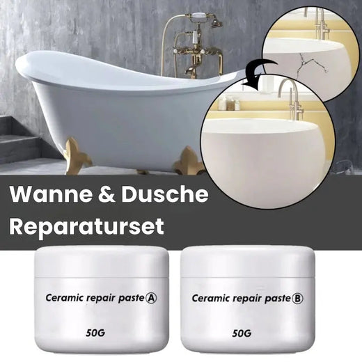 Tile Repair Kit, Two-Part Crack and Chip Filler for Ceramic, Porcelain & Stoneware Tiles