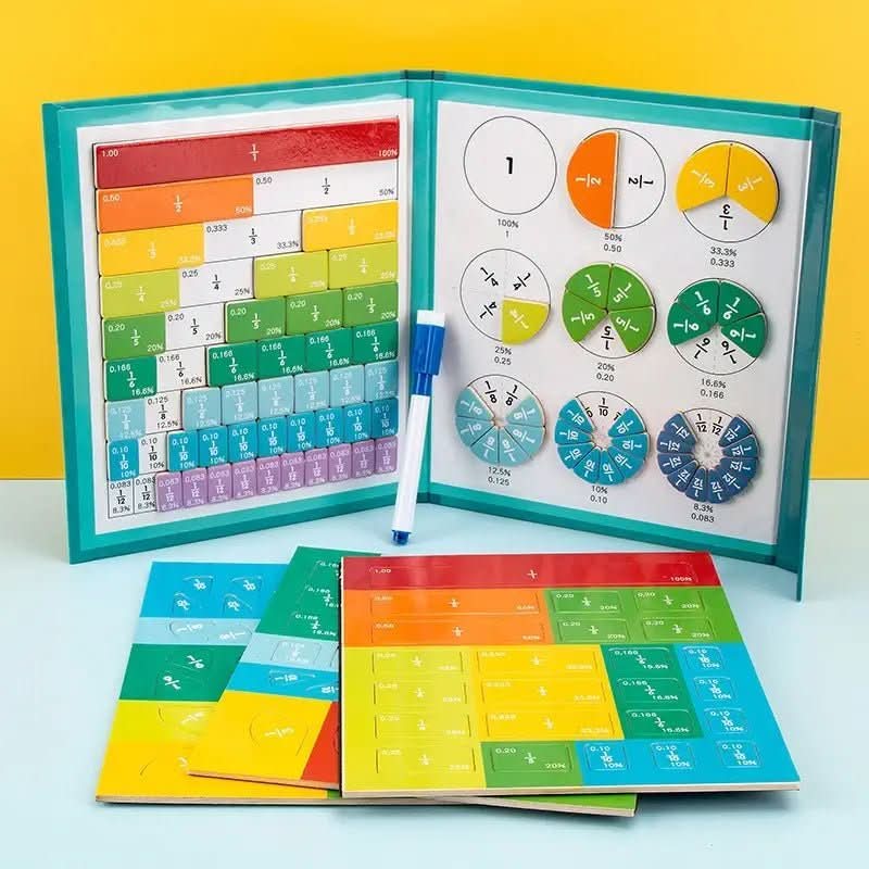 MagniLearn Fraction Disc Set Magnetic Math Learning Tool lifestyle 1