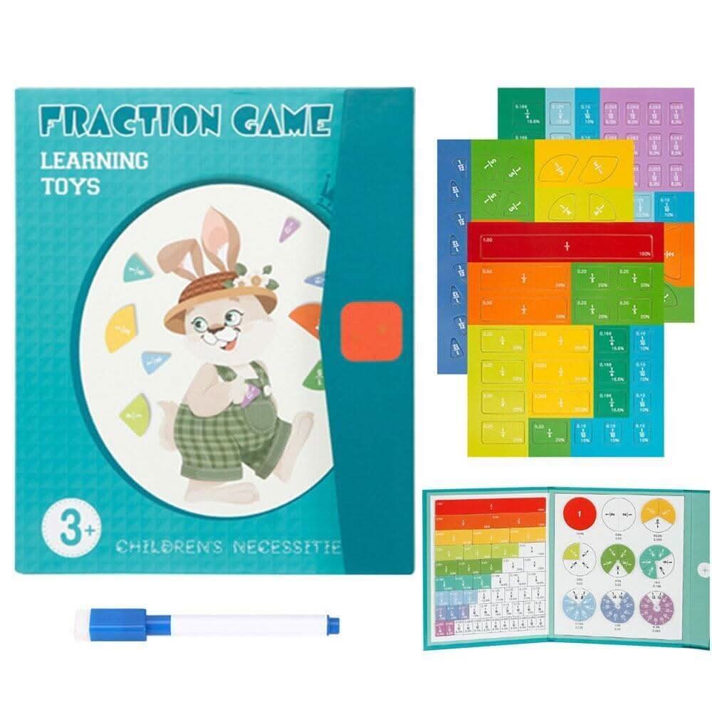 MagniLearn Fraction Disc Set Magnetic Math Learning Tool