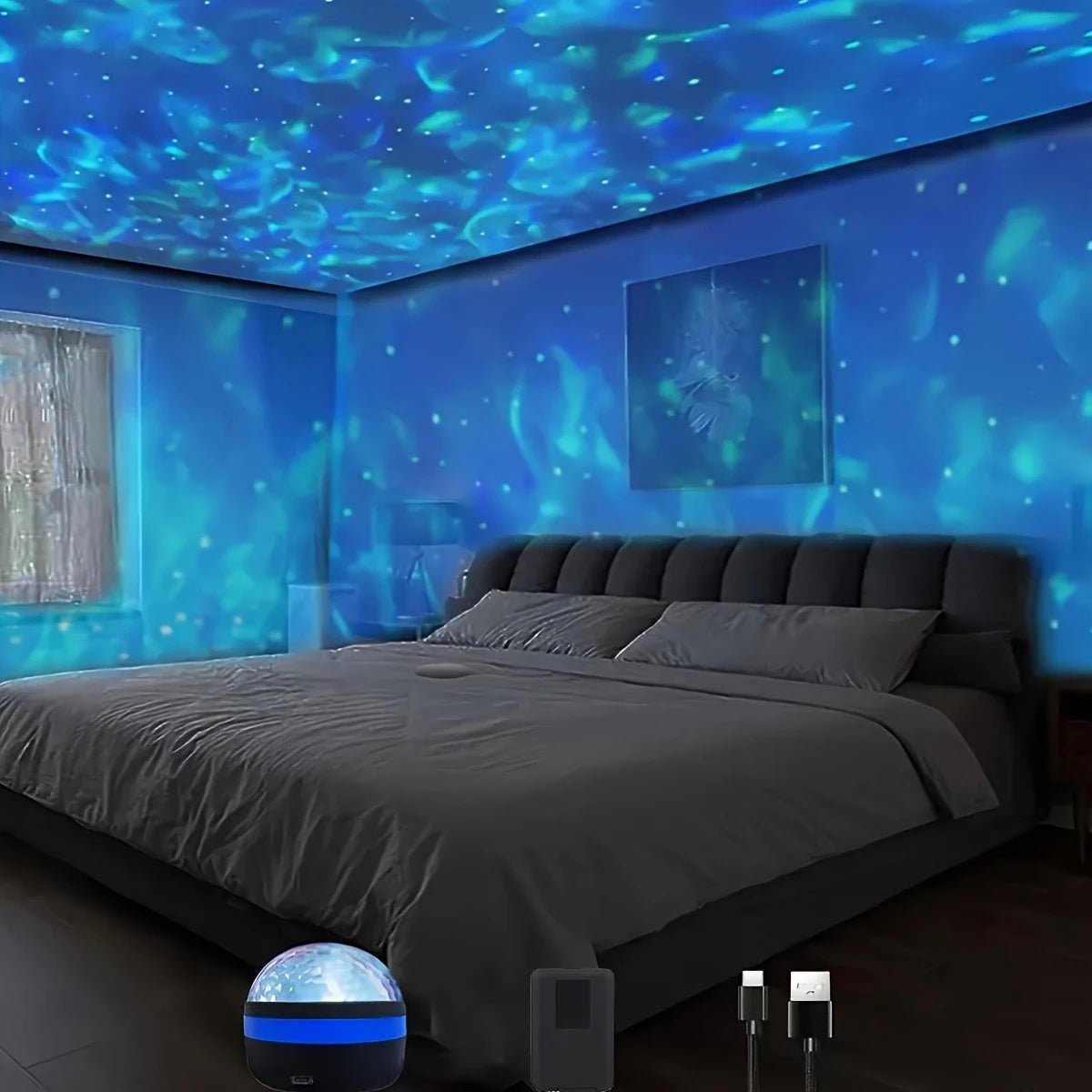 STELLARWAVE USB-powered Starry Sky Projector Lamp