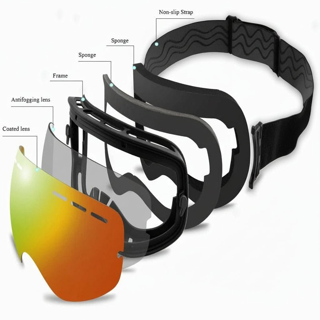 ICEREACH Double-layer Anti-fog Ski Goggles