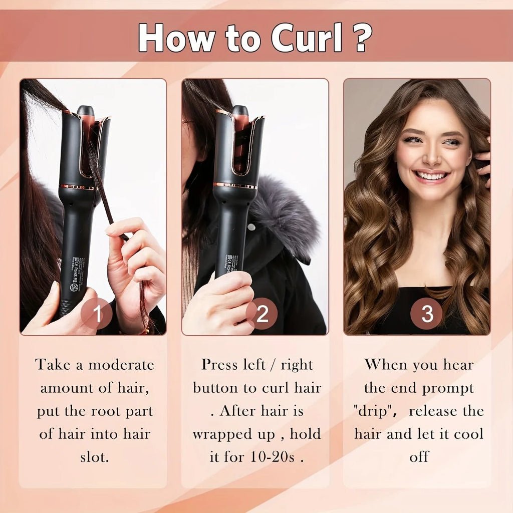 CURLGENIUS Automatic Ceramic Curling Iron