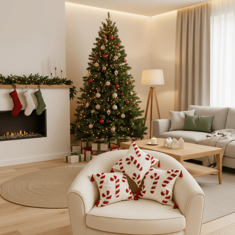 CANDICASE Festive Christmas Pillow Cover