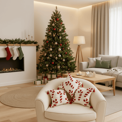 CANDICASE Festive Christmas Pillow Cover