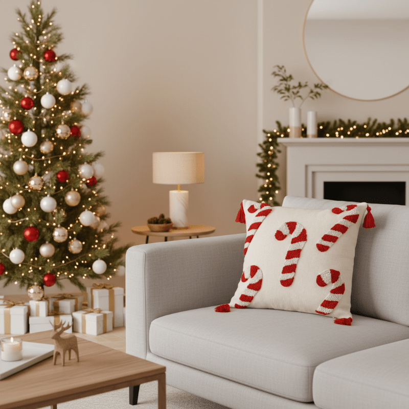CANDICASE Festive Christmas Pillow Cover