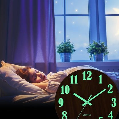 MOONMARK Luminous Digit Wall Clock