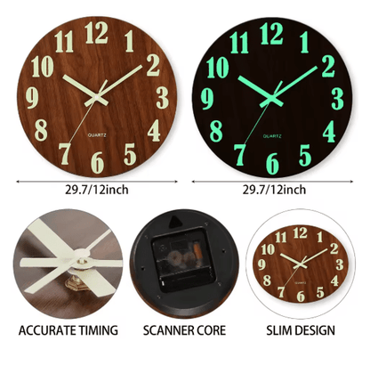 MOONMARK Luminous Digit Wall Clock