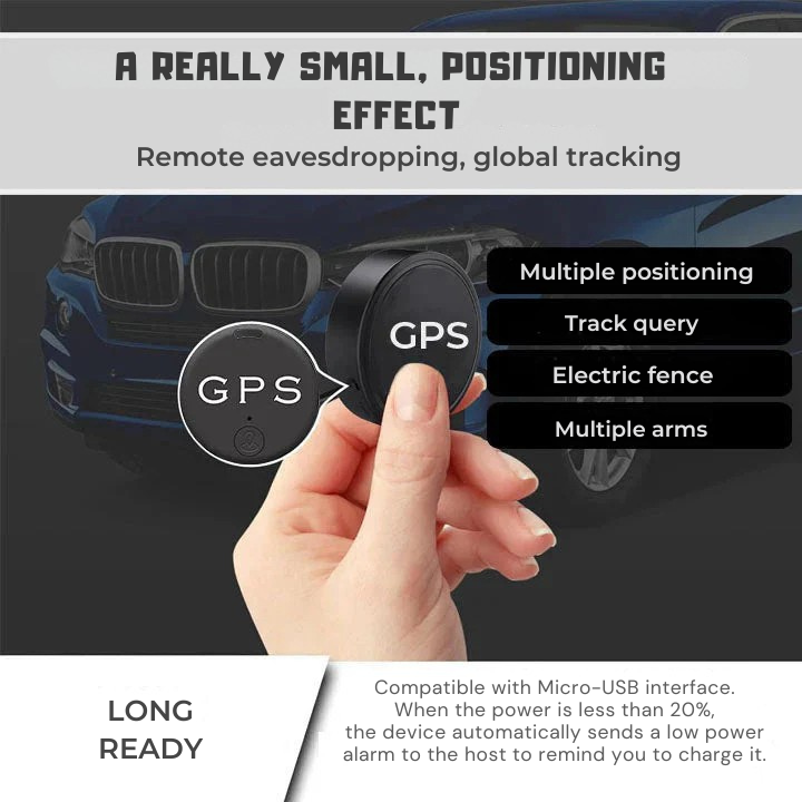 Magnetic GPS Tracker with Real-Time App Tracking