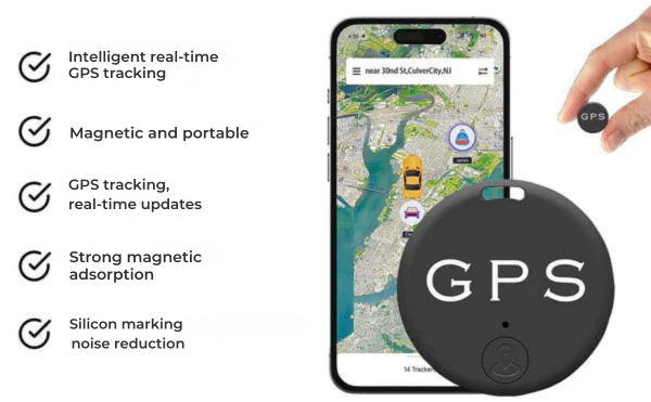 Magnetic GPS Tracker with Real-Time App Tracking
