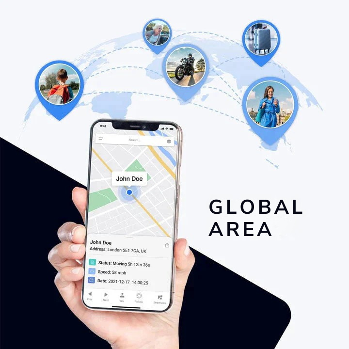 Magnetic GPS Tracker with Real-Time App Tracking