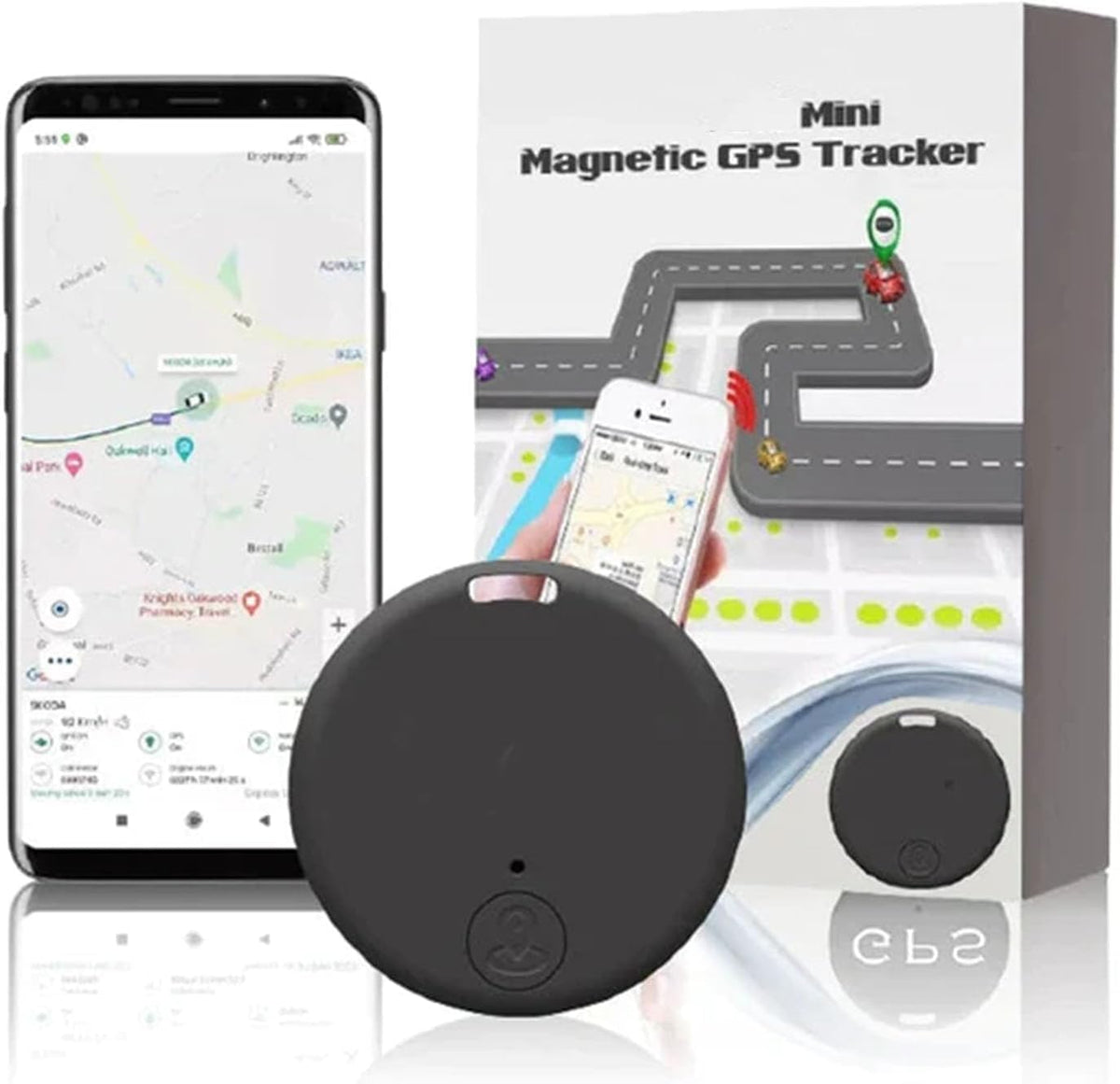 Magnetic GPS Tracker with Real-Time App Tracking