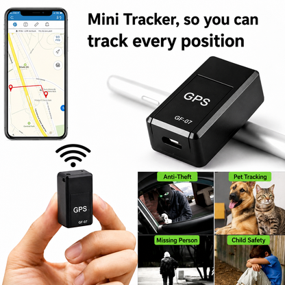 Mini GPS Tracker, No Subscription, Real-Time, Magnetic