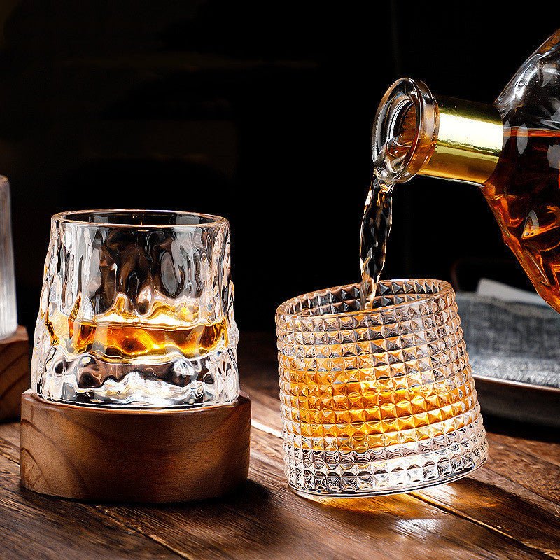 SPINSPIRIT Rotatable Whiskey Glasses