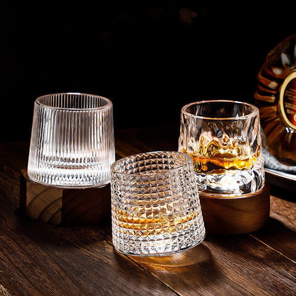 SPINSPIRIT Rotatable Whiskey Glasses