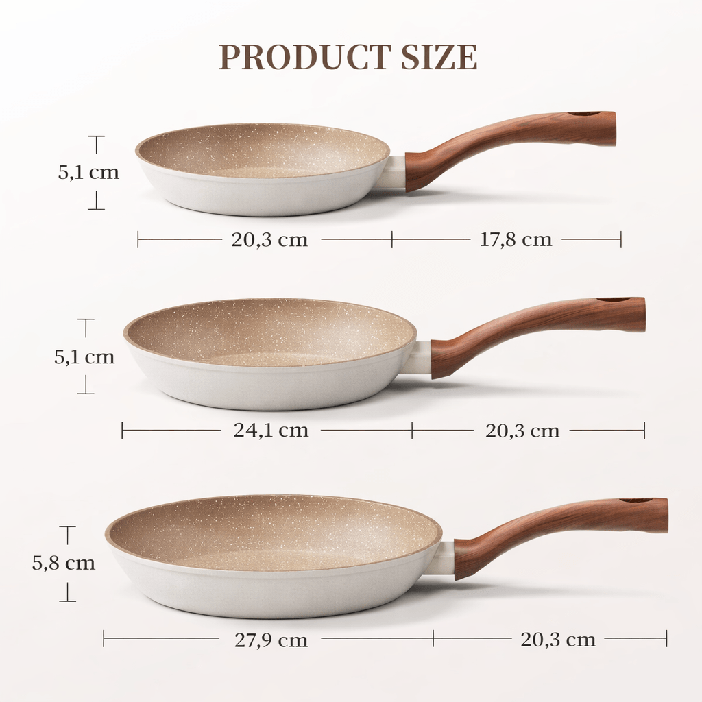 COOKSLATE Non-stick Aluminum Frying Pan